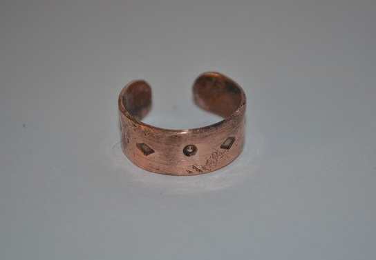 Pierścień rustykalny Copper