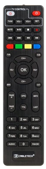 Pilot do Dekodera DVB-T2 Tunera Cabletech URZ0336 URZ0336B URZ0337 URZ0336C Cabletech