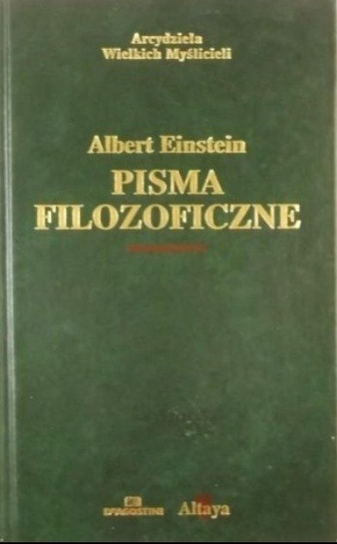 Pisma filozoficzne Einstein Albert