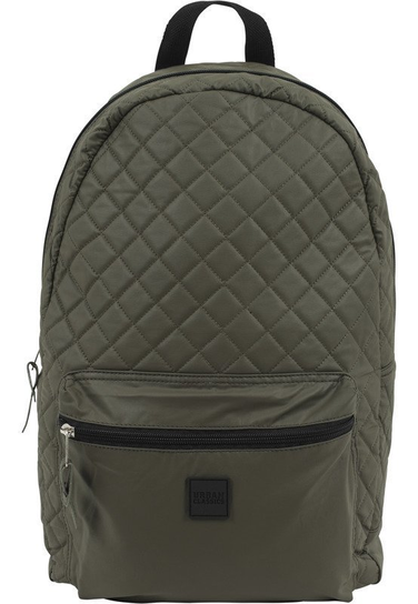 Plecak Diamond Quilt Leather Imitation Backpack Olive Urban Classics
