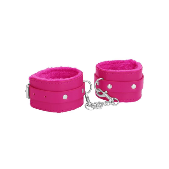 Plush Leather Handcuffs SHOT