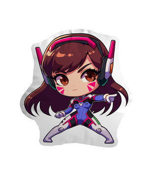 Poduszka Chibi Overwatch - D.Va Mangowe