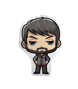 Poduszka Chibi Star Trek - William Riker Mangowe