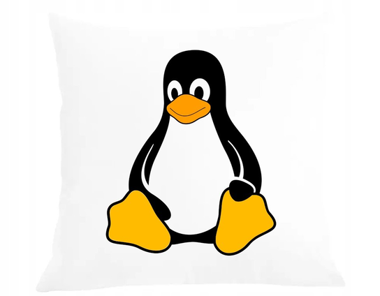 Poduszka + poszewka Linux pingwin programista Inna marka