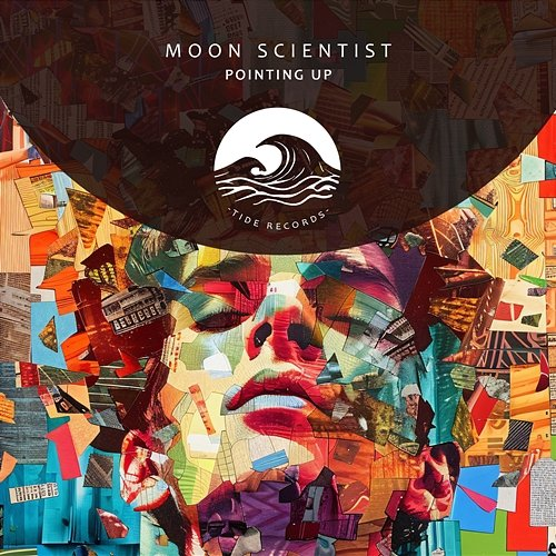 Pointing Up Moon Scientist