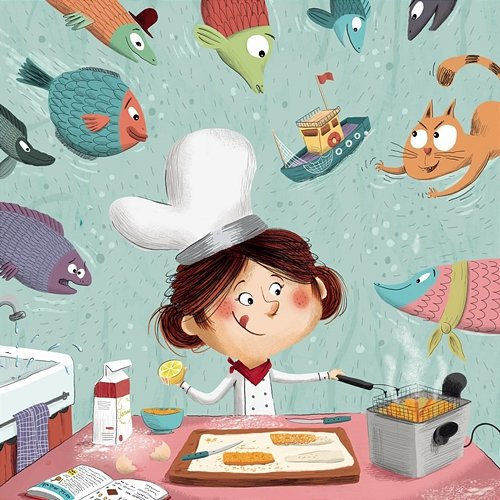Poisson pané Pop Chef, Malou Harel