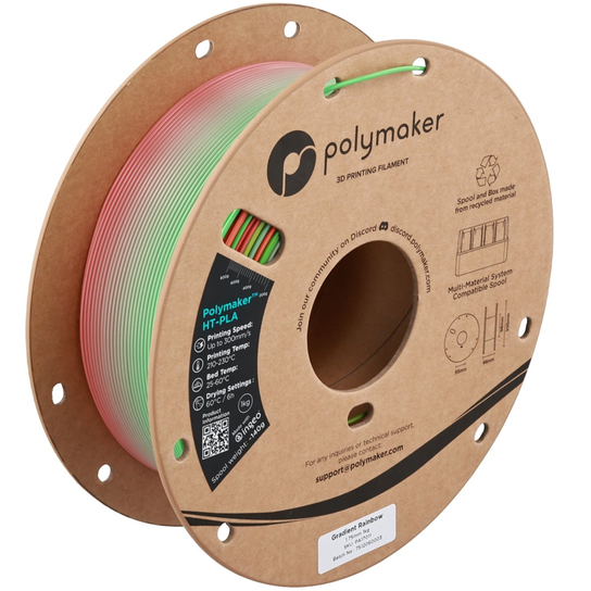 Polymaker HT-PLA Gradient Rainbow 1.75 mm 1kg Polymaker