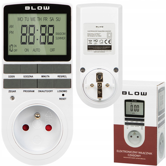 Programator Czasowy Timer Cyfrowy Lcd Wyłącznik Prolech
