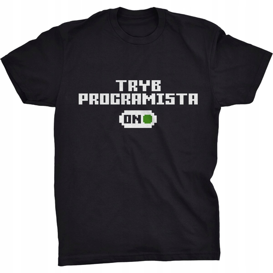 Programista Tryb ON Koszulka Programisty Prezent GILDAN