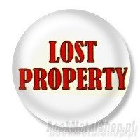 przypinka LOST PROPERTY Ø25mm Inna marka