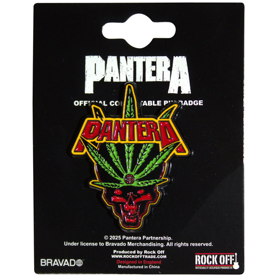 przypinka PANTERA - LEAF SKULL Inna marka