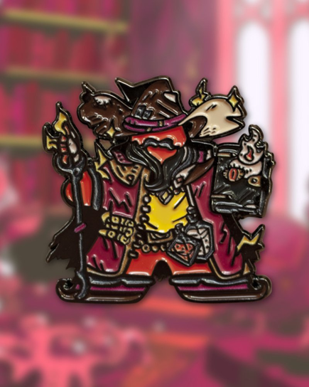 Przypinka RED MEEPLE WIZARD Inna marka