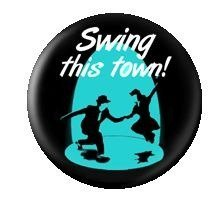 przypinka SWING THIS TOWN Inna marka