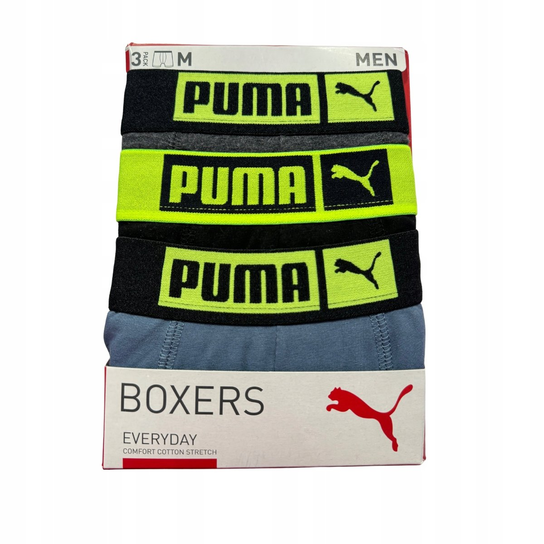Puma Bokserki Basic Placed Logo Elastic 3-Pack 93554806 R S Puma