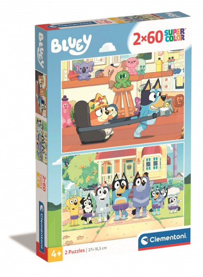 Puzzle 2X60 Elementów Bluey Inna marka