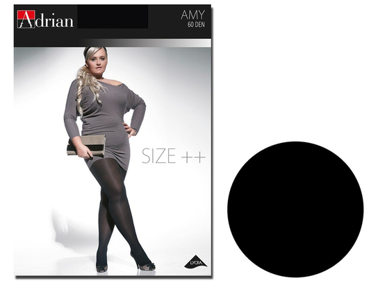 Rajstopy Amy Adrian 60 Den Size Plus Nero 3 Adrian