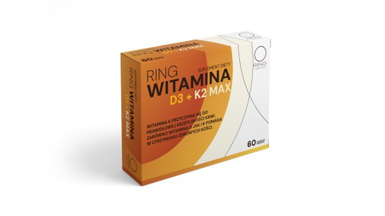 Ring Witamina D3 + K2 Max 60 kapsułek Inna marka