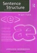 Sentence Structure Fabb Nigel