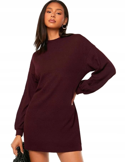SHEIN DAMSKA SUKIENKA BRĄZOWA MINI BASIC L VBA Shein