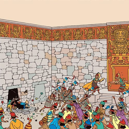 Solens tempel Tintin, Tomas Bolme, Bert-Åke Varg, Hergé