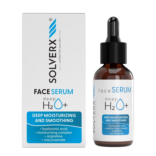 SOLVERX, Deep H2O+ serum do twarzy 30ml SOLVERX