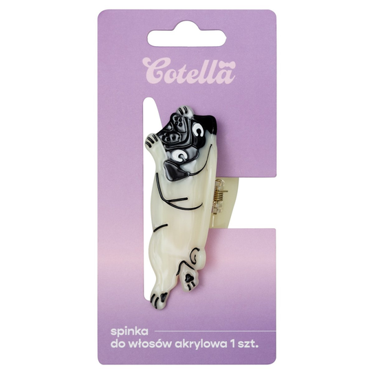 Spinka do włosów, Cotella, Happy Pug – 1 szt. Cotella