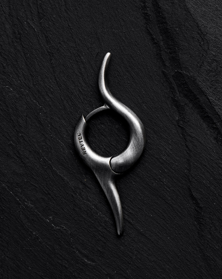 Srebrny mono - kolczyk FLAME Reytel Jewelry