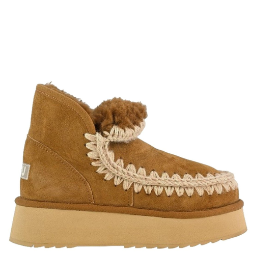 stivali donna mou - mini eskimo platform boot - cognac Inna marka
