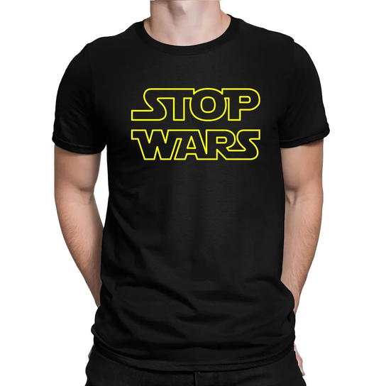 Stop wars - męska koszulka na prezent Koszulkowy