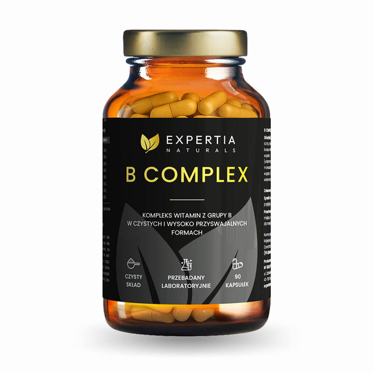 Suplement diety B COMPLEX | EXPERTIA NATURALS | 90 KAPSUŁEK Expertia Naturals