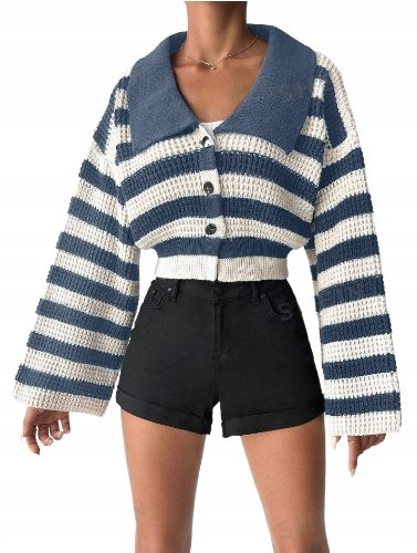 SWETER DAMSKI W PASKI ZAPINANY BASIC one-size ŁKL Inna marka