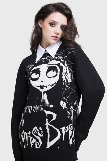 sweter KILLSTAR - DISTRESSED (CORPSE BRIDE)-L Inna marka