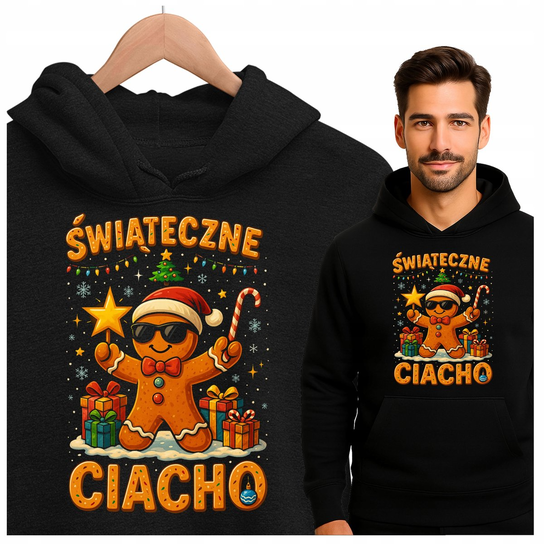 ŚWIĄTECZNE CIACHO ŚMIESZNA BLUZA PREZENT DLA MĘŻCZYZNY NA ŚWIĘTA LOGOSTORE