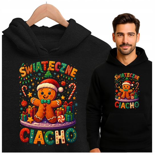 ŚWIĄTECZNE CIACHO ŚMIESZNA BLUZA PREZENT DLA MĘŻCZYZNY NA ŚWIĘTA LOGOSTORE