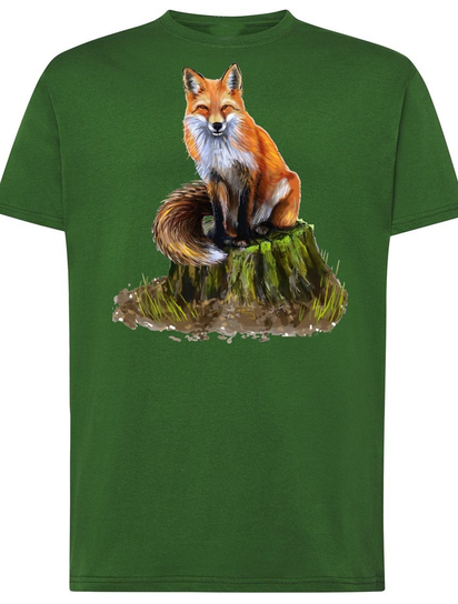 T-Shirt męski nadruk Lis Myśliwy Rozm.XXL Inna marka