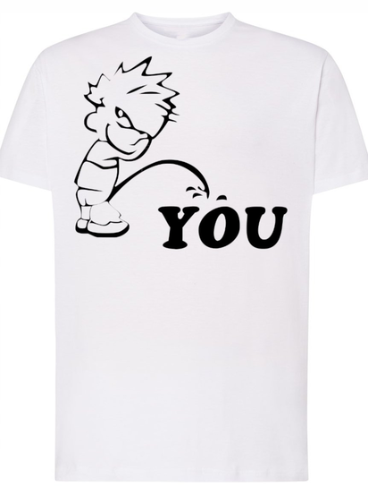 T-Shirt męski nadruk sikam na Cię Rozm.S Inna marka