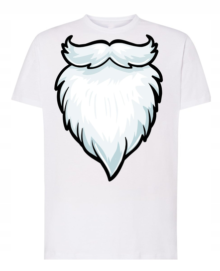 T-Shirt Świąteczny nadruk Broda Mikołaja R.M Inna marka
