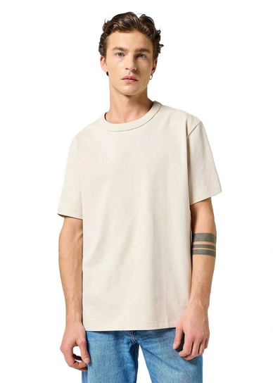 t-shirt uomo wrangler 112357430 solid tee white Inna marka