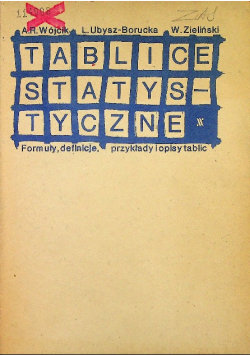 Tablice statystyczne