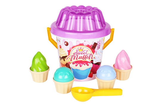 Technok, wiaderko do piasku Cupcakes Technok