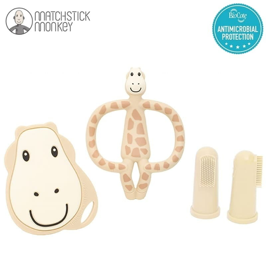Teething Starter Set Giraffe Matchstick Monkey Matchstick Monkey