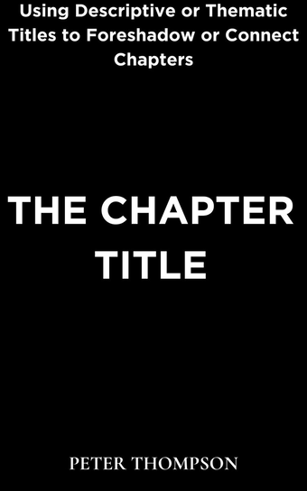 The Chapter Title - ebook EPUB Peter Thompson