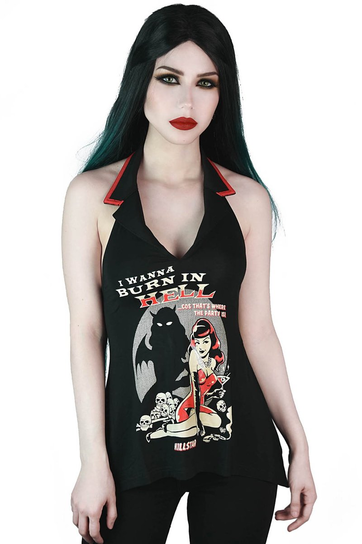 top damski KILLSTAR - SHE DEVIL-XL Inny producent