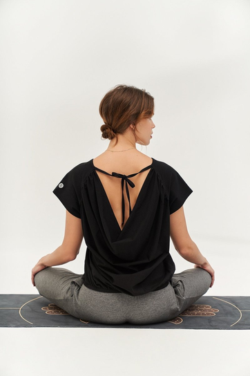Top do jogi GRAVITY Wave Top - black sky m/l Moonholi