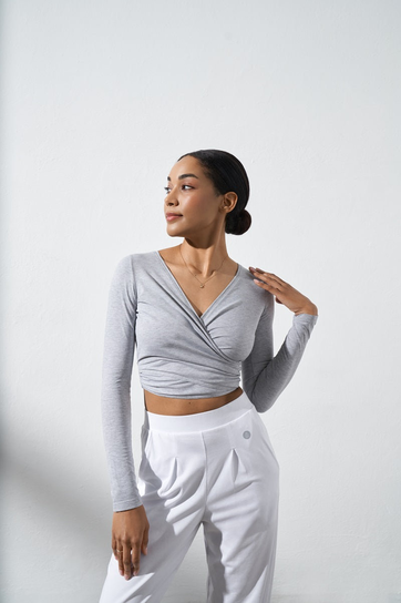 Top do jogi TOTAL ECLIPSE Wrap Top - bright Moon s/m Moonholi