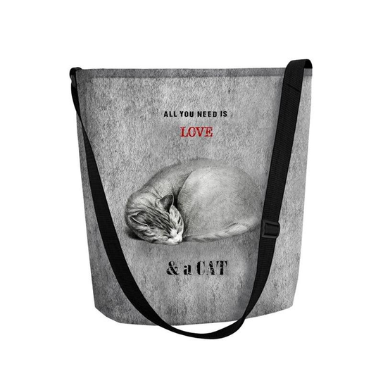 Torba listonoszka Funky Sleeping Cat Sunlovers
