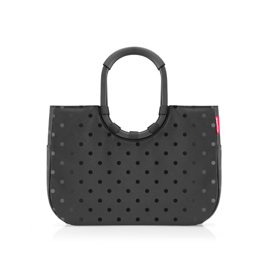Torba LOOPSHOPPER L FRAME, glossy dots black, Reisenthel Reisenthel