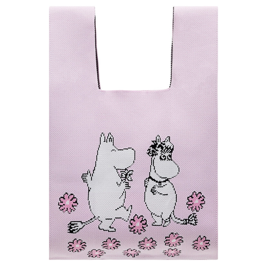 Torba materiałowa, Moomin Spring, Muminek i Panna Migotka, różowa Empik