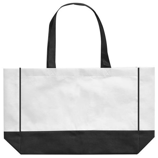Torba Non-Woven Zagreb Biały-Czarny HelloShop