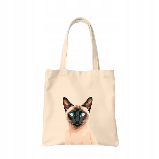 TORBA shopper "Siamese cat" Bawełniana Inna marka